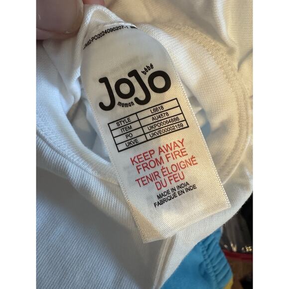 JoJo Maman Bebe Pink Duck 2-Piece Embroidered Seersucker 6-12 months NEW - Picture 13 of 16